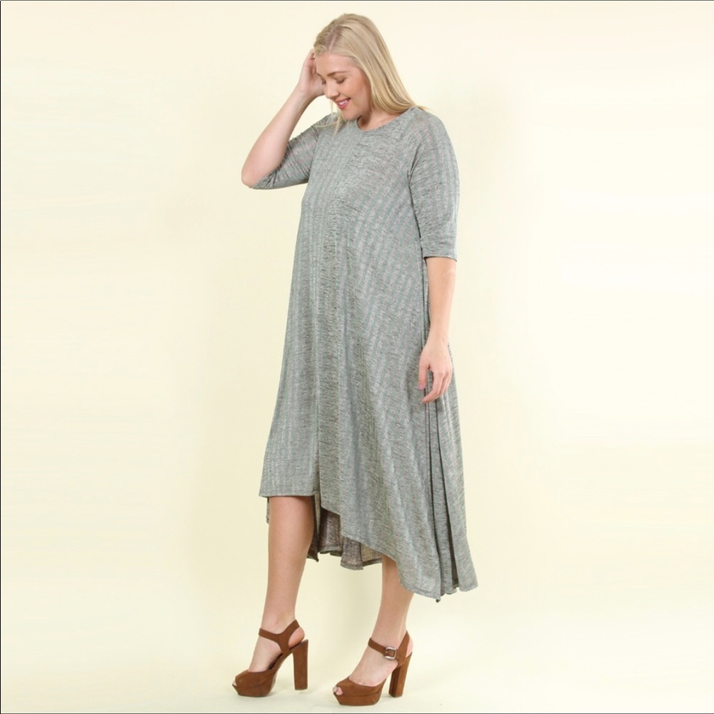 🔴SOLD🔴Beautiful  Astrid Asymmetric Hem Midi